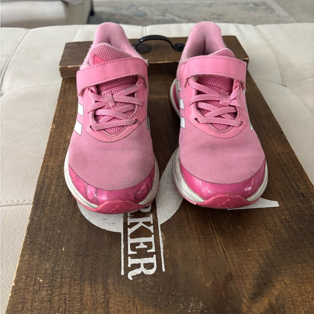 Pink Girls Adidas Tennis Shoes Size 2.5